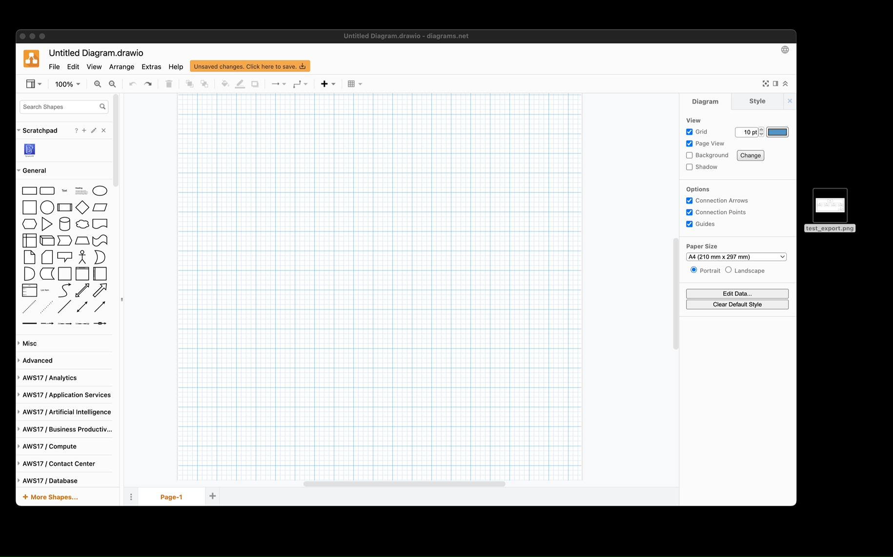 Draw.io Import via Drag and Drop