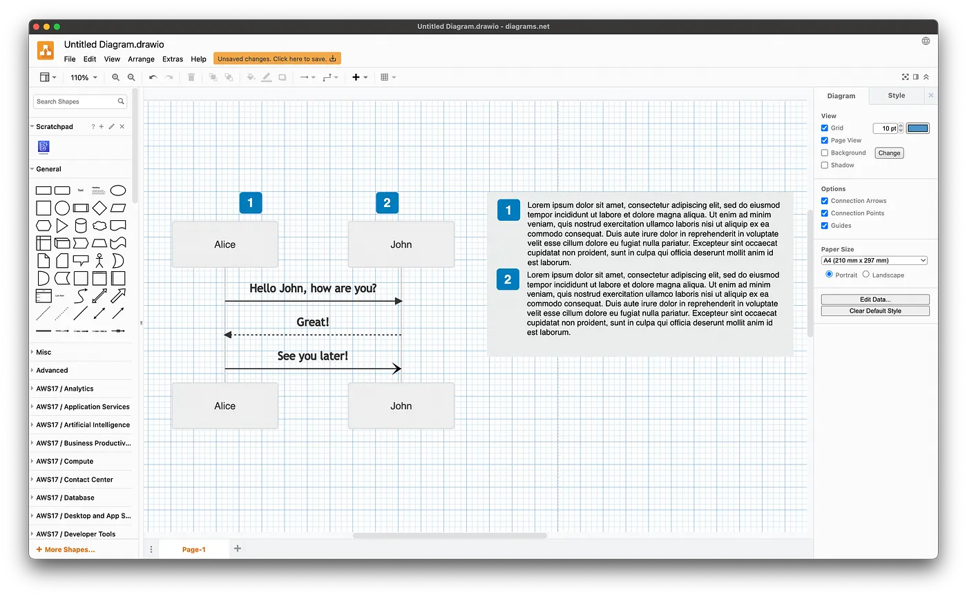 Draw.io Annotated Mermaid Diagram